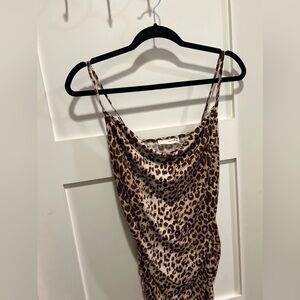 Leopard print maxi dress
